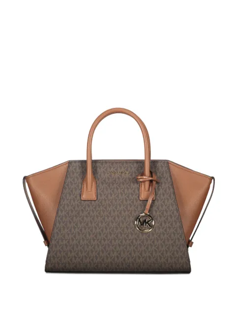 Michael Kors Avril logo-plaque tote bag Brown 35F4G4VS3B