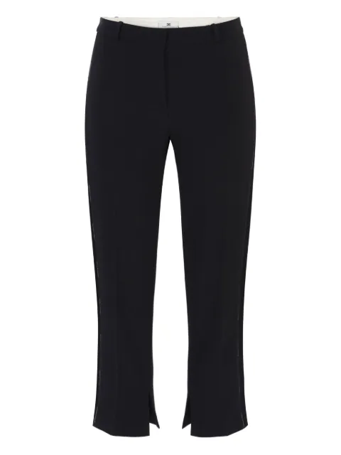 Elisabetta Franchi crepe trousers Black PA08856E2