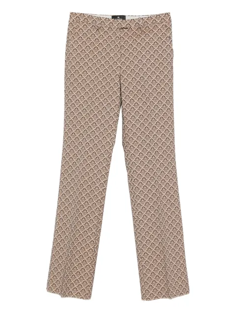 ETRO damask-pattern trousers Neutrals WREA000199TJEF1