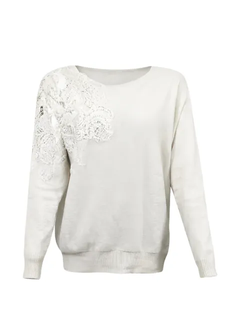 D.Exterior lace sweater Neutrals 610897GESS