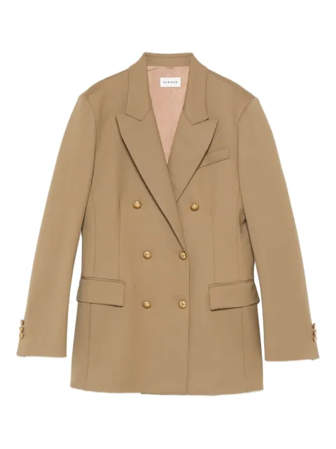 P.A.R.O.S.H. double-breasted stretch-wool blazer Neutrals LILIUXY25D420436G
