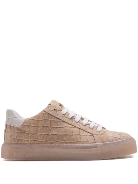 Hide&Jack crocodile-embossed sneakers Neutrals ECROLHNYHNY