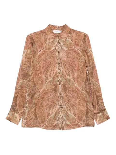 ZIMMERMANN paisley-print collared shirt Orange 5747TF251