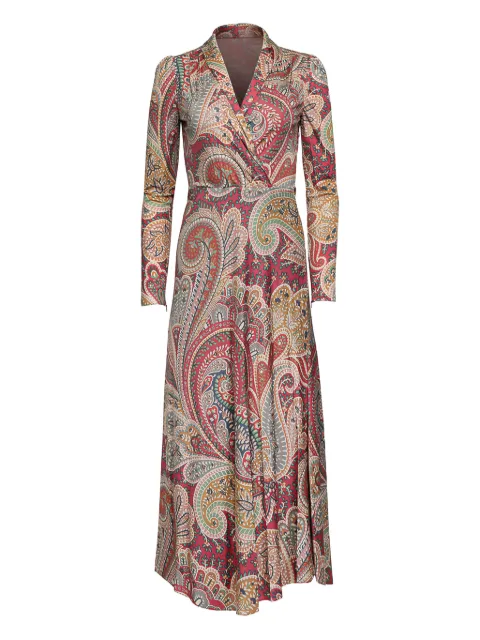 ETRO paisley midi dress Neutrals WRHA042099IAD28
