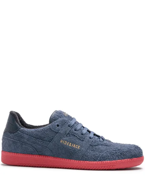 Hide&Jack logo-print suede sneakers Blue SHAGGBLURED