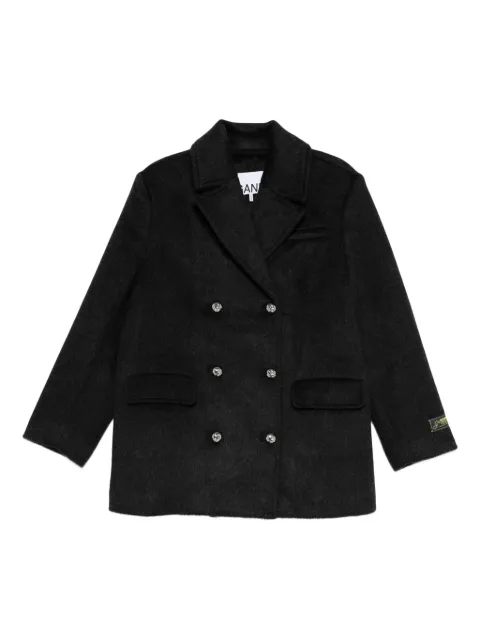GANNI double-breasted jacket Grey W05676869