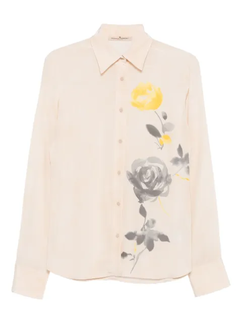 Ermanno Scervino floral-print silk shirt Neutrals D472K336OWD