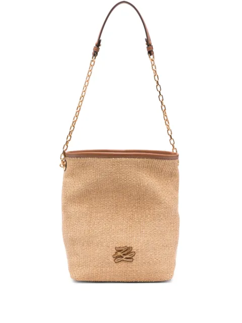 Karl Lagerfeld K/Autograph woven chain-strap bag Neutrals A2W30202