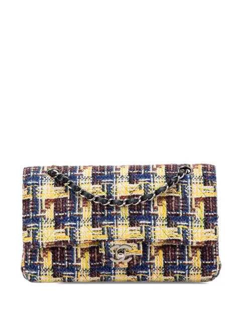 CHANEL Pre-Owned 2004-2005 Medium Classic Tweed Double Flap shoulder bag Multicolour AYO11THFTQUSK6LD