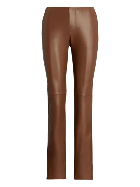 Ralph Lauren Collection leather trousers Brown 290P01989001