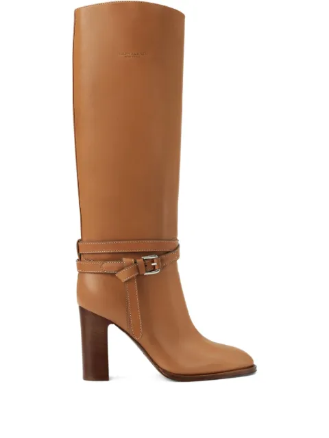 Ralph Lauren Collection 90mm Donnely knee-high boots Brown 800P02659001