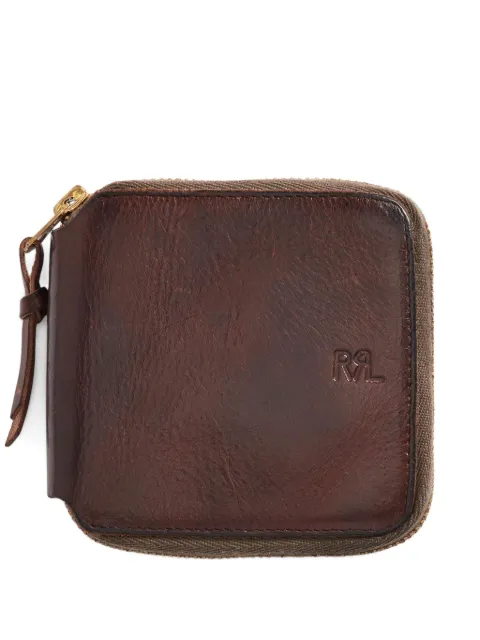 Ralph Lauren RRL leather zip wallet Brown 417890596001