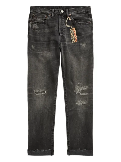 Ralph Lauren RRL distressed high-rise jeans Black 282950124001