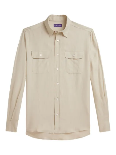 Ralph Lauren Purple Label flap-pockets shirt Neutrals 790977982004