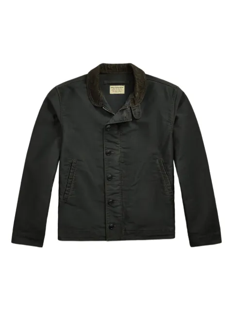 Ralph Lauren RRL corduroy-collar jacket Black 782943867002