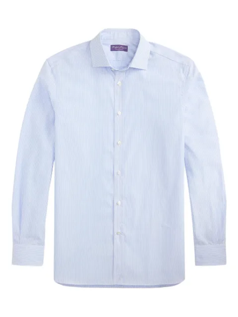 Ralph Lauren Purple Label stripe long-sleeve cotton shirt Blue 791977198004