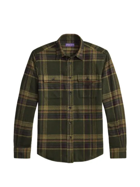 Ralph Lauren Purple Label button-up overshirt Green 790P06632001