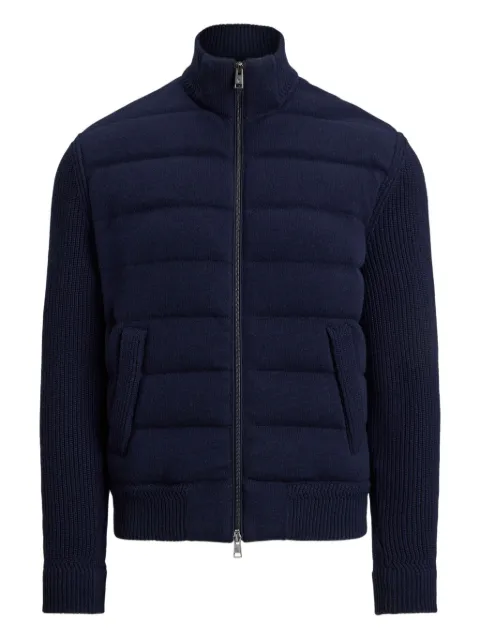 Ralph Lauren Purple Label ribbed-sleeves quilted jacket Blue 790982240001
