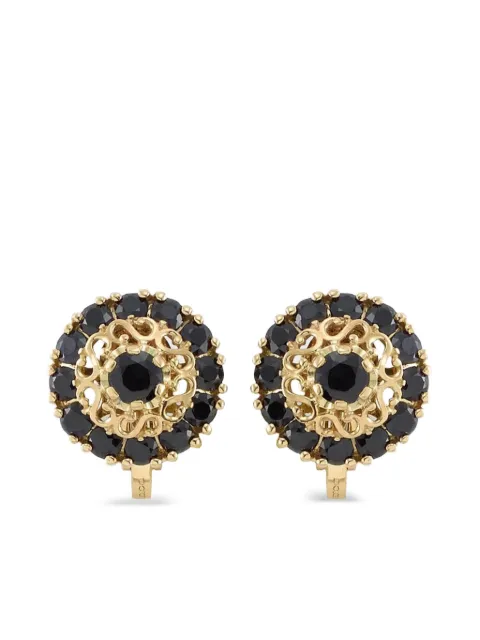 Dolce & Gabbana Sicily black sapphire earrings Gold WEKS4GWSAB4