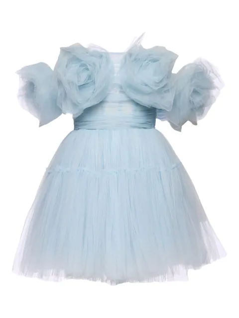 Ana Radu tulle off-shoulder dress Blue 40473