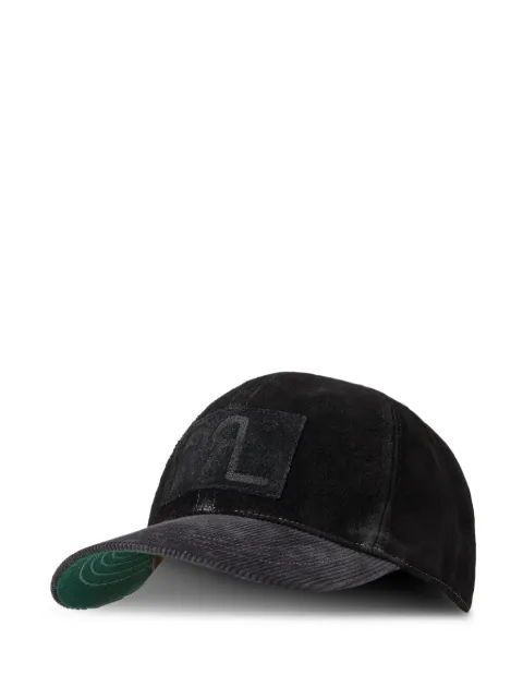 Ralph Lauren RRL suede baseball cap Black 782973971002