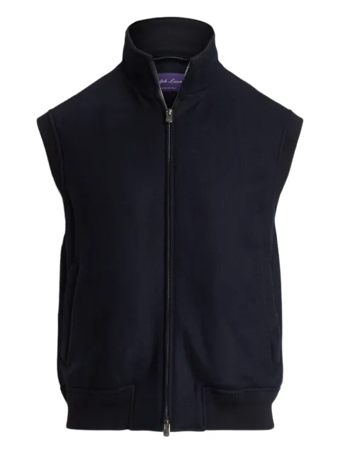 Ralph Lauren Purple Label zip-up gilet Blue 790976951001