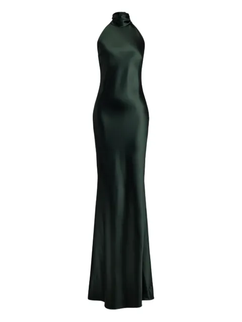 Ralph Lauren Collection Chilton satin midi dress Green 290955047005