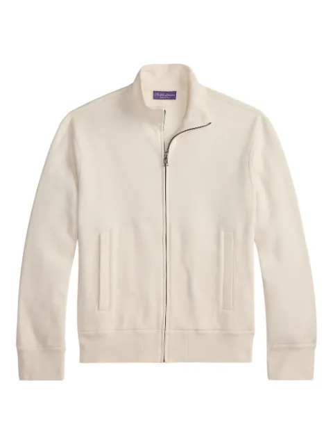Ralph Lauren Purple Label mock-neck zip-front cardigan White 790981756002