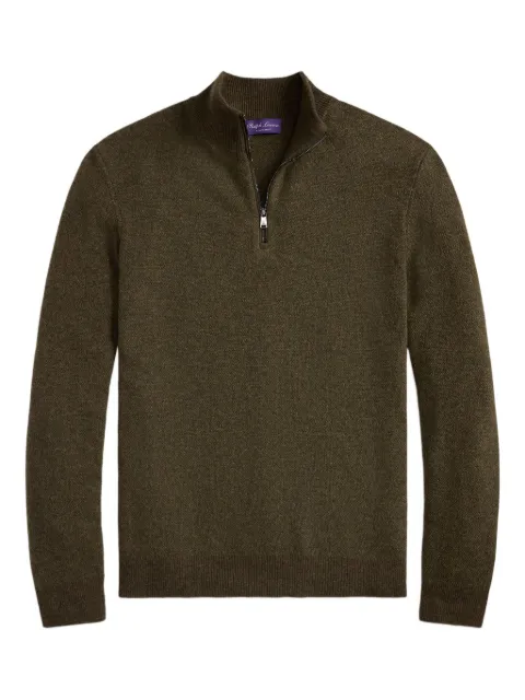 Ralph Lauren Purple Label birdseye half-zip pullover Green 790965742010