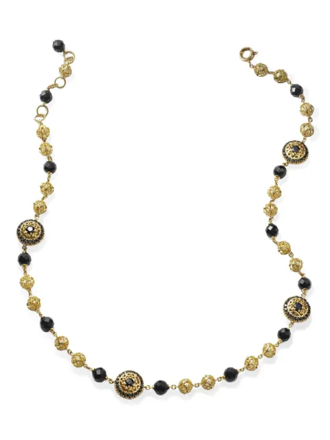 Dolce & Gabbana 18K yellow gold Siciliy jade and sapphire necklace Gold WNKS2GWSABK