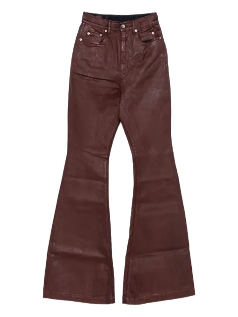 Rick Owens DRKSHDW Bolan wax-coated jeans Red DS02E7311SDSW
