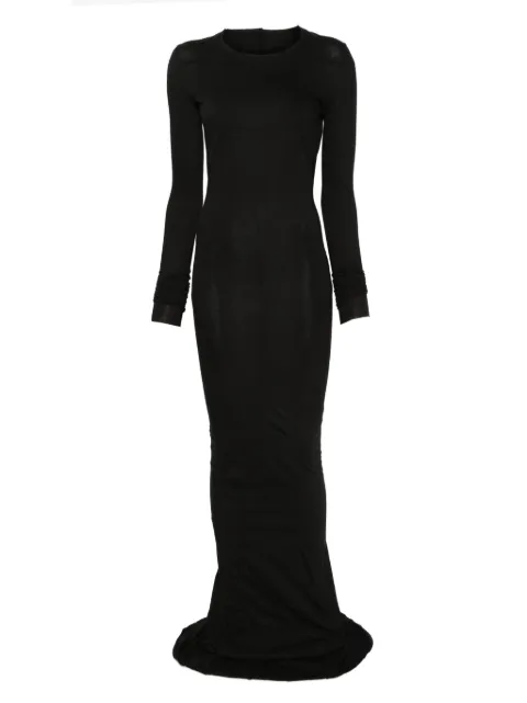 Rick Owens DRKSHDW long-sleeve maxi dress Black DS02E7512RN09