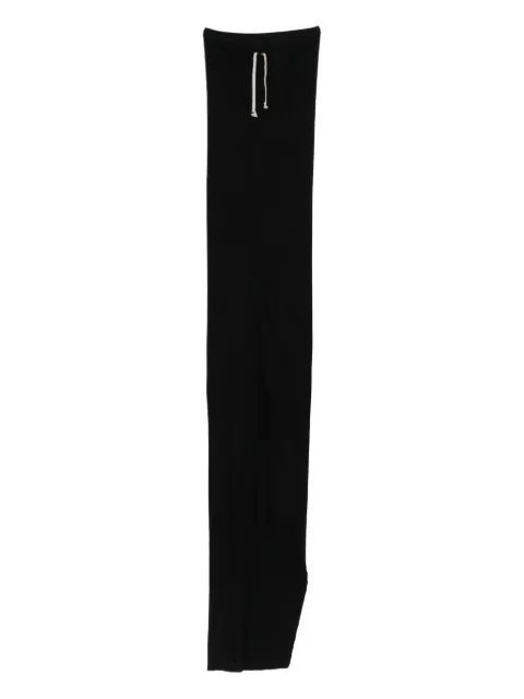 Rick Owens DRKSHDW drawstring-waist side-slit maxi skirt Black DS02E7337JDB