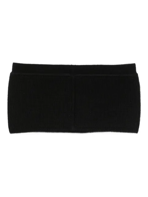 Rick Owens fine-ribbed bandeau top Black RO02E4679KWVMH09