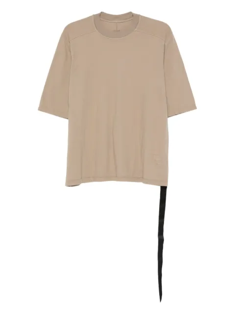 Rick Owens DRKSHDW short-sleeve draped-hem top Neutrals DS02E7201JDB88