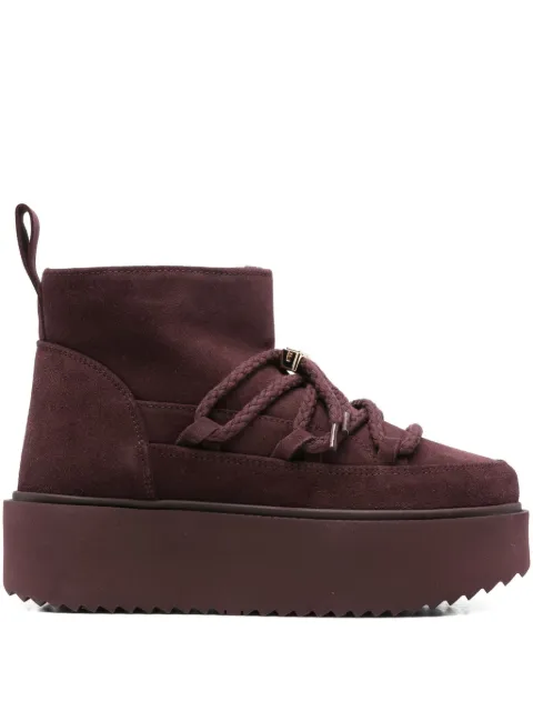Inuikii lace-up platform boots Red 10010060012518