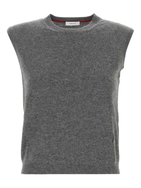 Ferragamo sleeveless knitted top Grey 784294