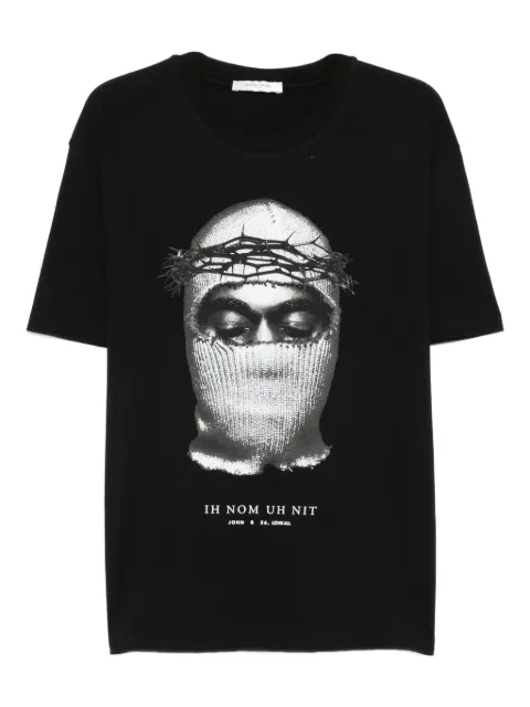 Ih Nom Uh Nit mask-print T-shirt Black NUW25246009