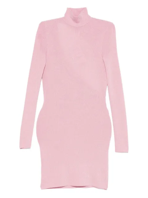 Self-Portrait high-neck fitted dress Pink PF25087SP