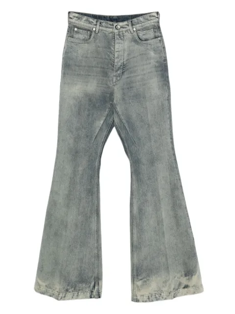 Rick Owens cotton flared jeans Grey RR02E1335DWG