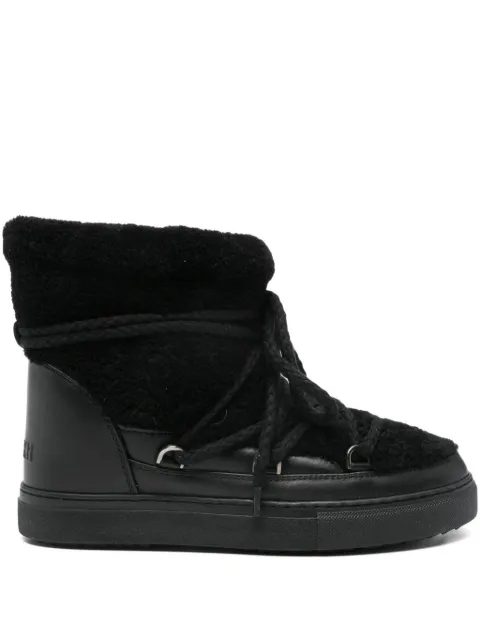 Inuikii lace-up shearling boots Black 10010030281000