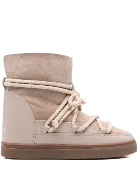 Inuikii suede-leather rope-lace boots Neutrals 10010040042250
