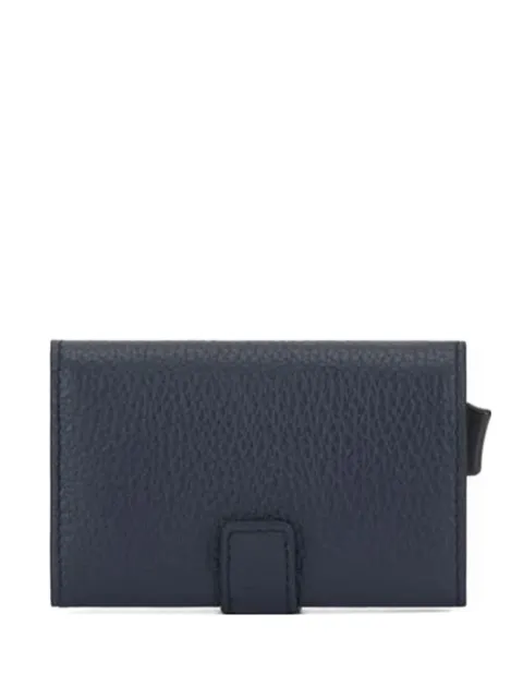 PIQUADRO leather flap cardholder Blue PP5649MOSR