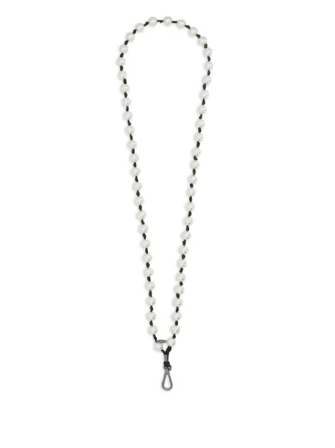 Maison Michel Martine hat strap White 2504002002