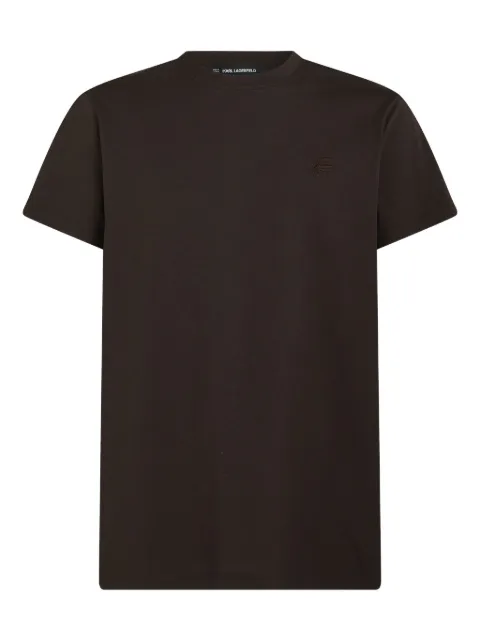 Karl Lagerfeld embroidered t-shirt Brown A1M170162EP