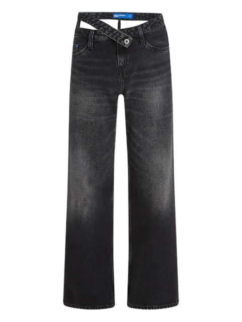 Karl Lagerfeld Jeans Cutout waist relaxed jeans Black A4W100471BJ