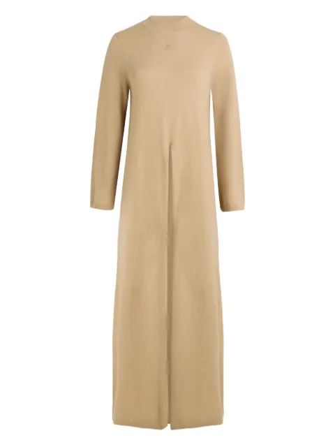 Karl Lagerfeld front-slit knitted top Brown A4W180481LG