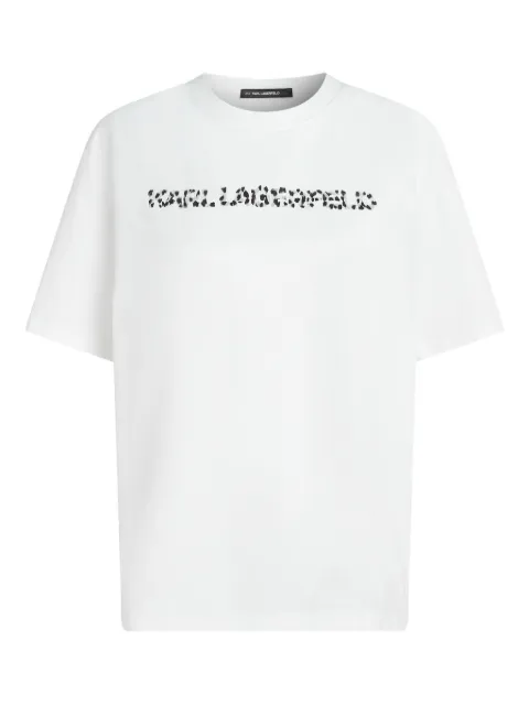 Karl Lagerfeld logo-detail T-shirt White A4W17074100