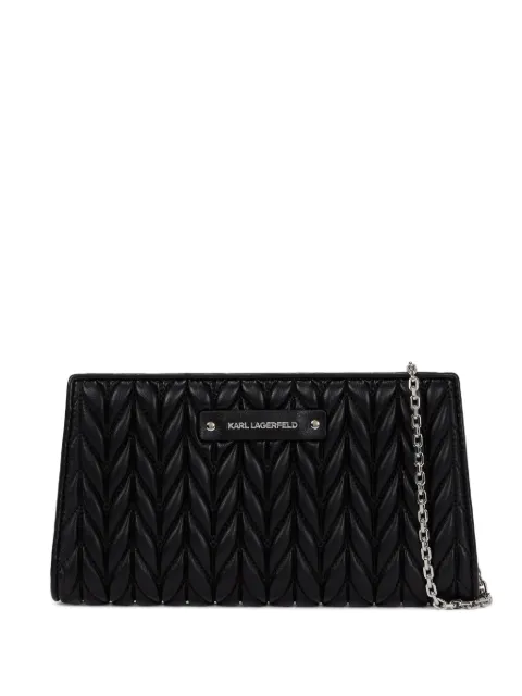 Karl Lagerfeld K/Weave crossbody wallet Black A3W320381AV