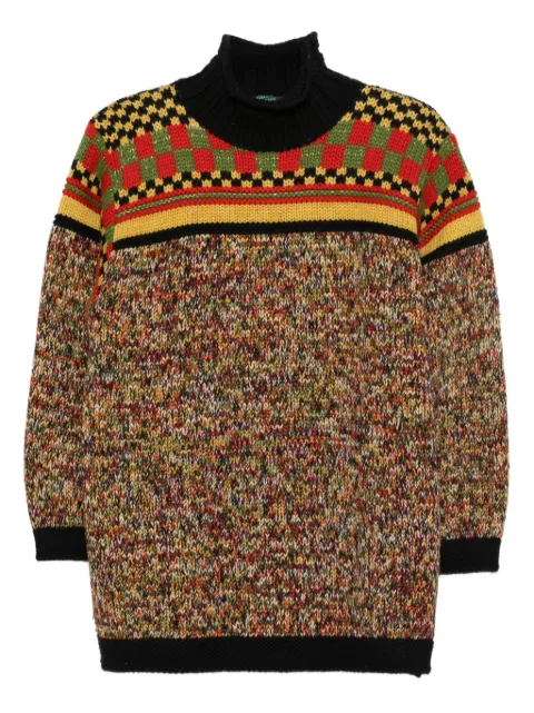 Jean Paul Gaultier Pre-Owned 1990s knit metal detail jumper Yellow JPG3027